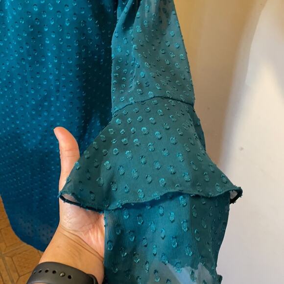 Emerald Green HM long sleeve shift dress - Picture 4 of 5